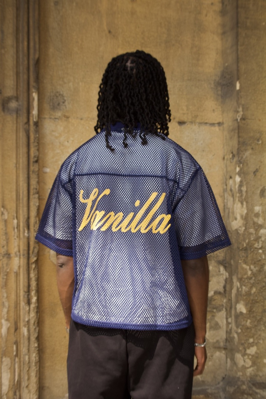 Vanilla jersey, back script
