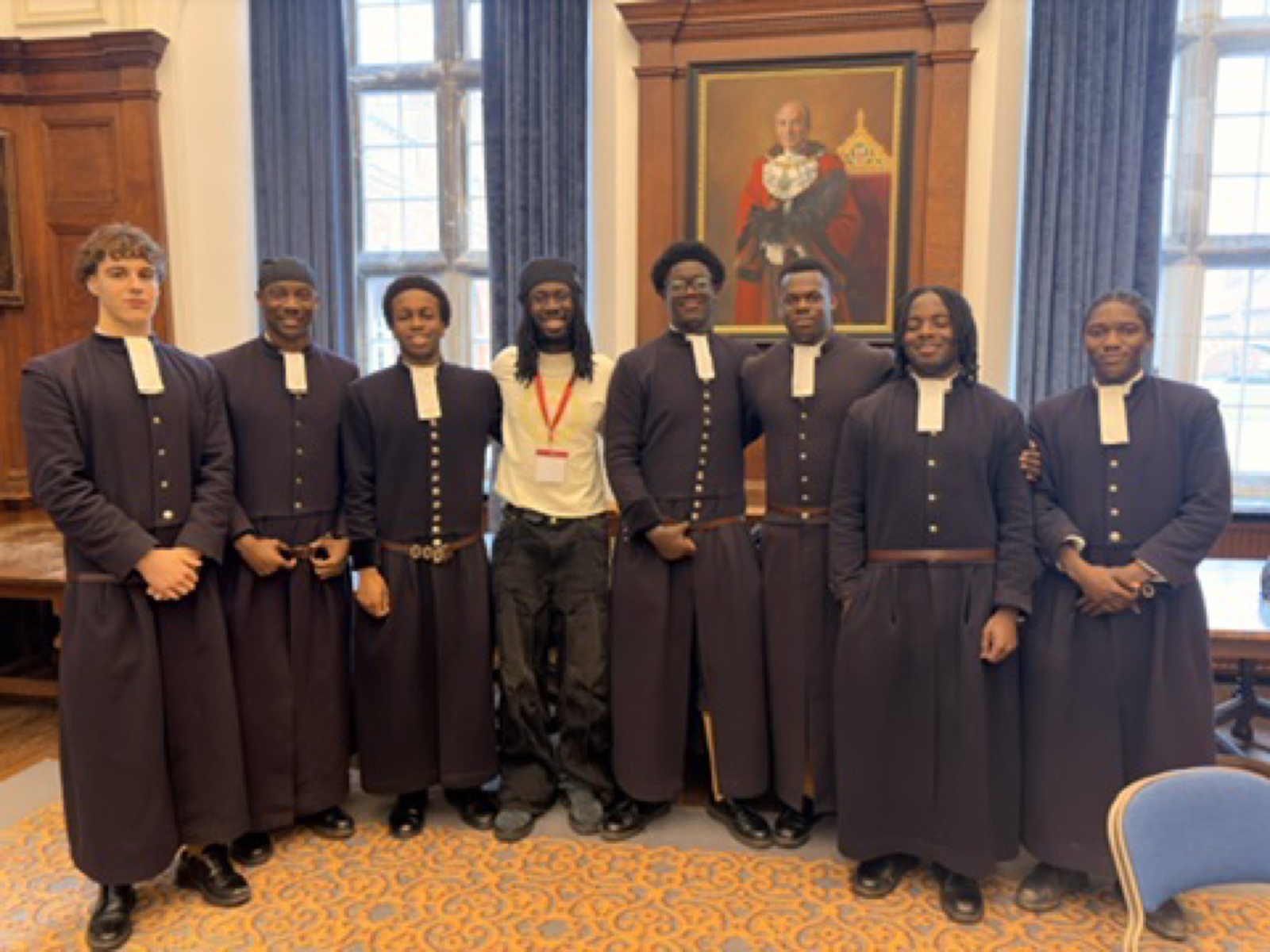 KAYZ with Christ\'s Hospital students after a bro lunch talk